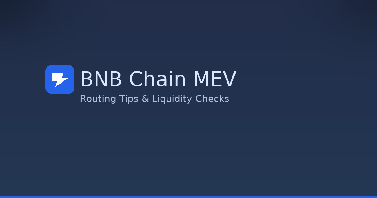 BNB Chain MEV Routing Tips