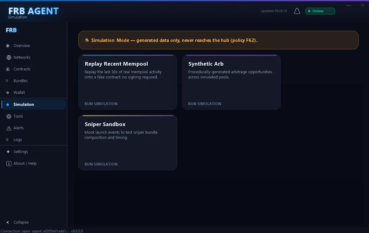 FRB Agent — Simulation workspace