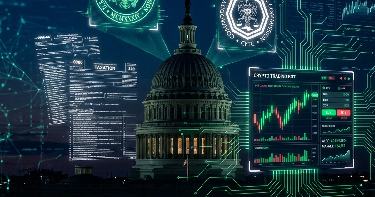 US crypto trading bot regulations 2026 — SEC, CFTC, FinCEN, IRS