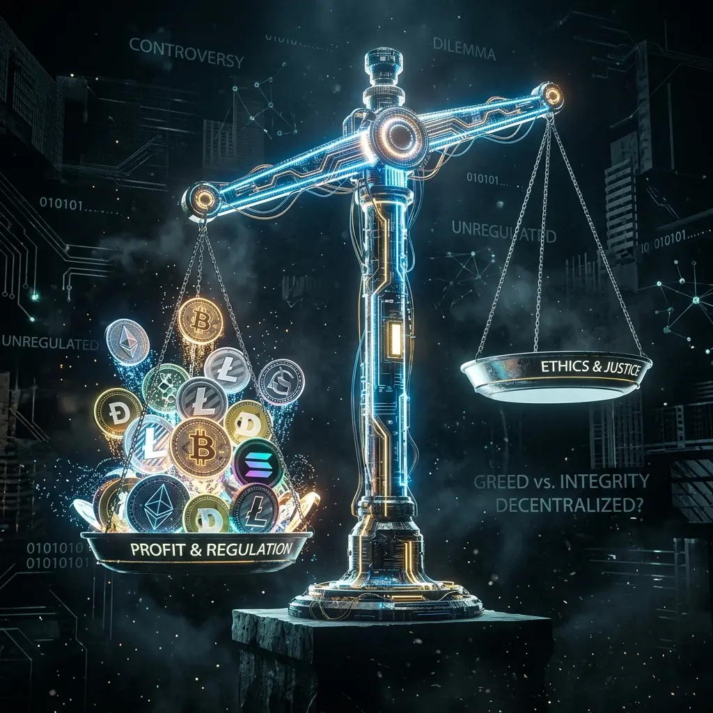 Balanced scale weighing MEV's positive and negative effects on crypto markets