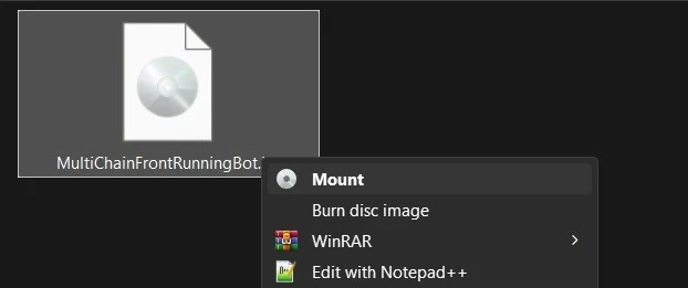 Mount ISO