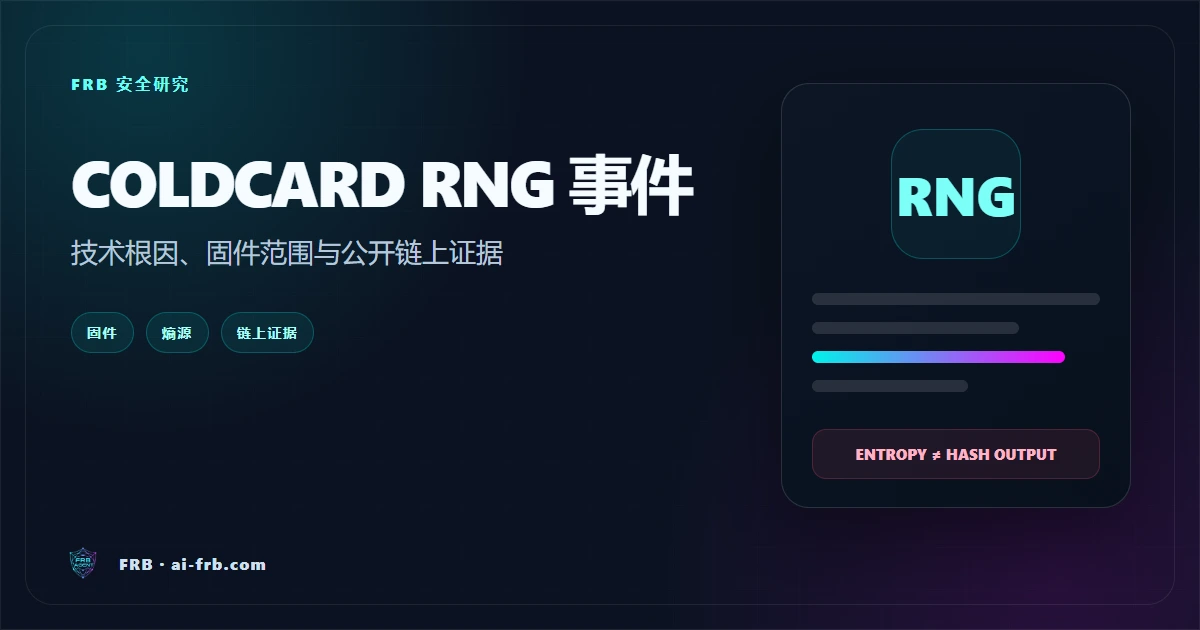 COLDCARD RNG 事件：弱熵如何演变为链上事件